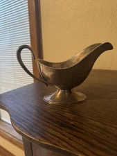 Vintage Silverplate Gravy Boat Serving Dish Saucer Bowl 