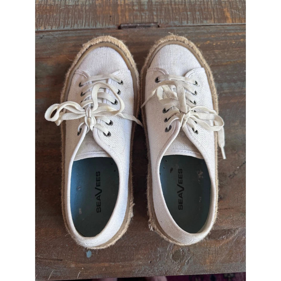 Seavees Coronado espadrille lace up sneakers women’s sz 10 - Image 2 of 4