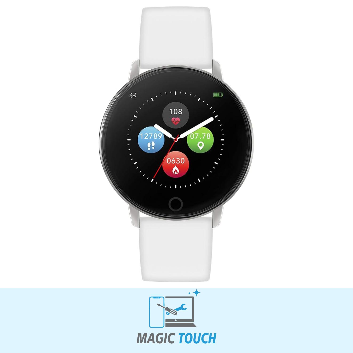 Reflex Active Unisex White Smart Watch RA05-2019  - Fitness Tracker