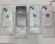For iPhoneAir 17 16 15 14 Back Glass with Metal Camera Frame Magnet Adhesive Lot