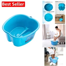 Extra Large Blue Foot Bath Tub - Soothing Relief for Sore Feet & Ailments