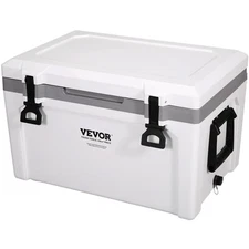 VEVOR Hard Cooler Insulated Portable Cooler 52 Quart 50-Can Capacity Ice Chest