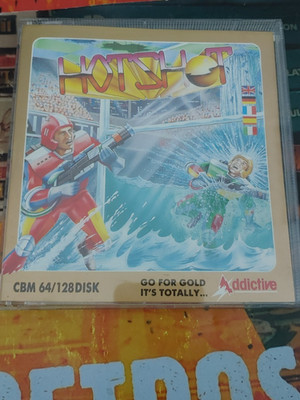 Hotshot (Addictive 1988) Commodore C 64 (Disk, Manual, Box) classic works 8-bit