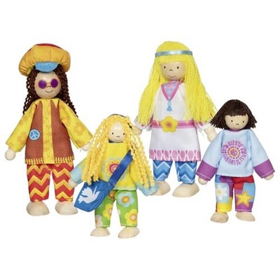 goki Biegepuppen Familie Love & Harmony Holzspielzeug flexibel ab 3 Jahren