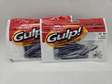 Lot of 2 Packs of Berkley Gulp 3 Purple Shine...