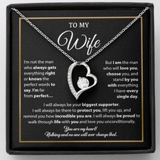 To My Wife Necklace, Gift For Wife, Anniversary Gift For Wife, Necklace For Wife