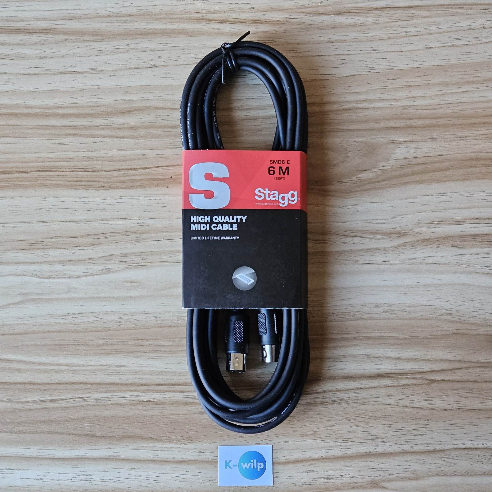 Stagg 6M (20FT) High Quality Midi Cable Brand New Male Din To Male Din