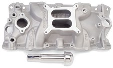 Edelbrock 2703 Performer Eps Intake Manifold Sbc For Chevy 262-400 Dual Plane