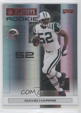 2007 Playoff NFL Playoffs Rookie Red Holofoil 88/125 David Harris #165 f6p