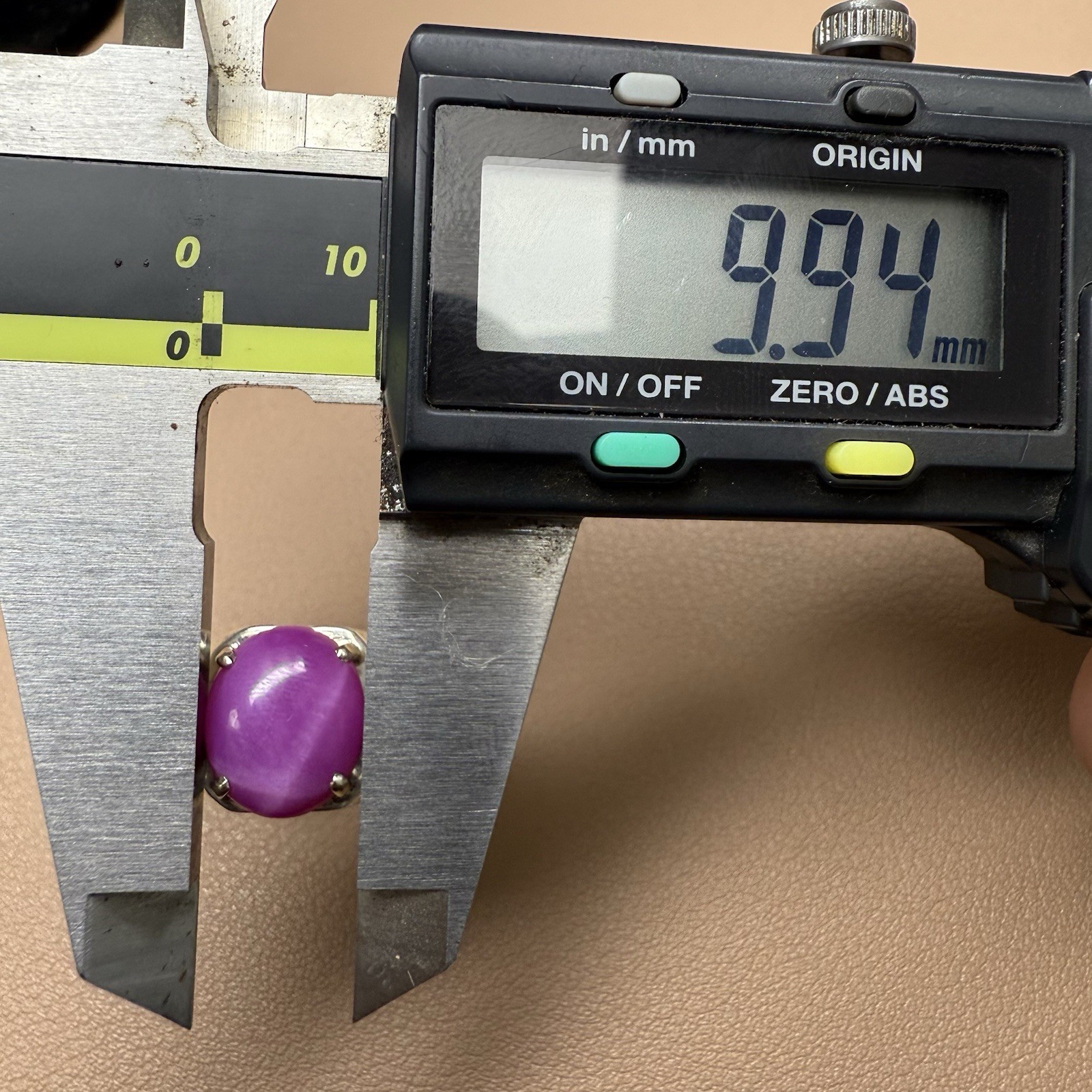 Star Ruby lab created Ring 925 Sterling Silver Sz… - image 9