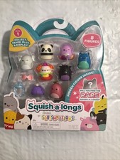Squishmallows Squish-A-Longs Series 1 - 8 Mini Figures w/Ring  Accessories-New