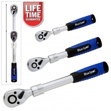 3 PACK OF CHROME VANADIUM TELESCOPIC EXTENDABLE RATCHET HANDLES 1/4" 3/8" 1/2"