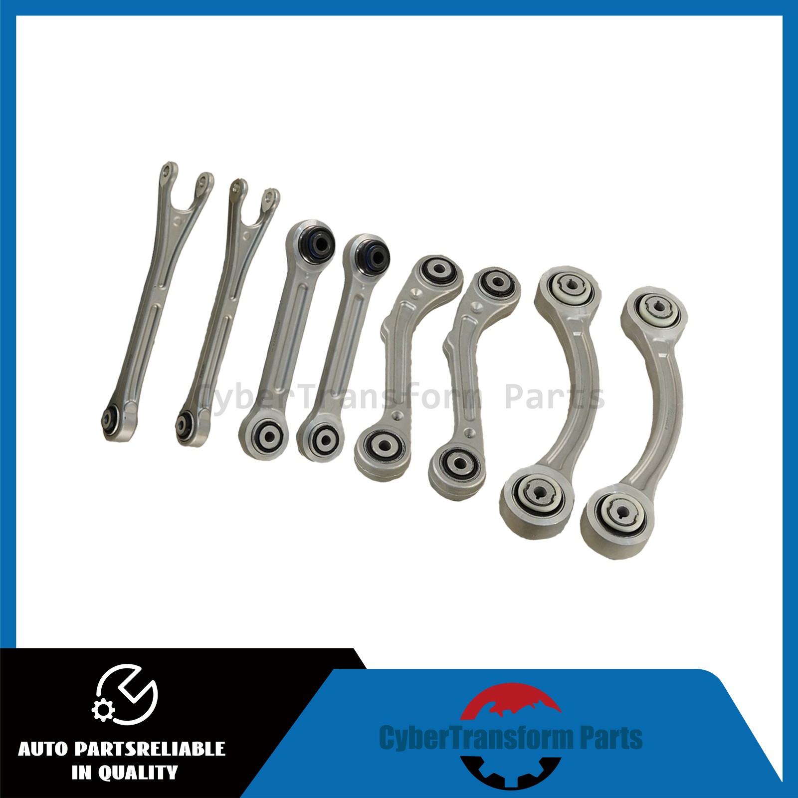 NEW 8PCS Fits Maserati Ghibli Quattroporte 14-16 Rear Suspension Control Arm Set