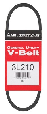 Mitsuboshi FHP 3L210 General Utility V-Belt 0.38 in. W X 21 in. L For Fractional