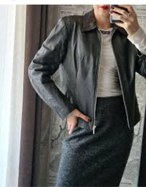 Women Pepe Jeans Jacket Black Leather 38 / M / 46