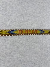 Vintage 50's Sz 38 ALASKA Beaded Leather Western Souvenir Belt Steerhide