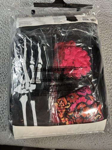 New Day Of The Dead Senorita Hour De Le Mort Senorita Adult Medium 4/6 Costume - Picture 6 of 9