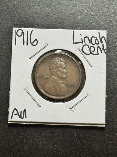 1916 Lincoln Wheat Cent Penny AU About Uncirculated Better Date 1c Coin (19027)