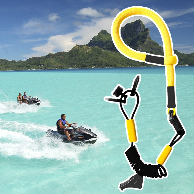 UNIVERSAL PWC ULTRA CORD FLOATING LIFE VEST LANYARD WITH WHISTLE JET SKI  BOATING