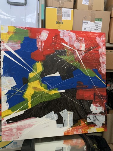 Quadro dipinto acrilico su tela di Vittorio Amadio arte contemporanea - Photo 2/7