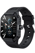 Welly Merck Smart Watch Black Touch Screen Fitness Tracker Pedometer Monitor