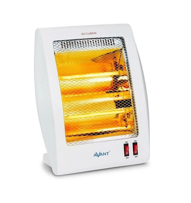 Estufa eléctrica de cuarzo con 2 tubos AV7554 con 400-800W interruptor