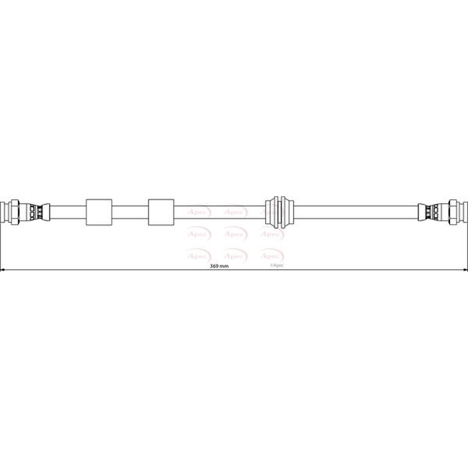 Apec Brake Hose HOS4173 - Engineered for Performance to Match OE Quality