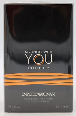 Armani Stronger With You Intensely 100ml / 3.3 3.4 oz New & Sealed 