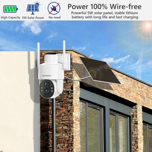 4G LTE Cellular Security Camera No WiFi Solar Outdoor Night Vision With SIM Card - Picture 3 of 8