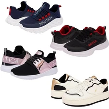 Nautica Kids Boys And Girls Youth Athletic Fashion Sneaker Running Shoe