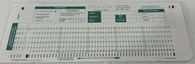2010 Authentic Green Scantron 882-E Testing Form Sheets, 5 in Open Package