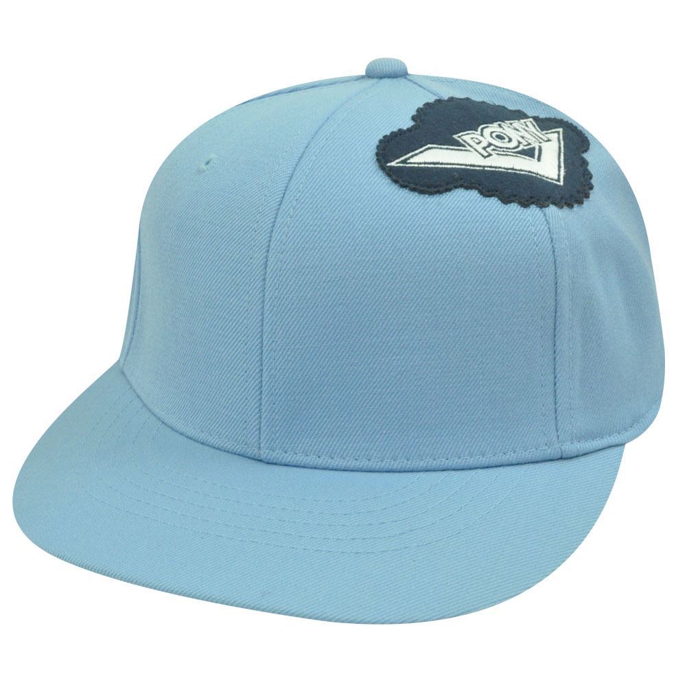 Pony Light Blue Navy Hat Cap Flat Bill Unisex Large | eBay