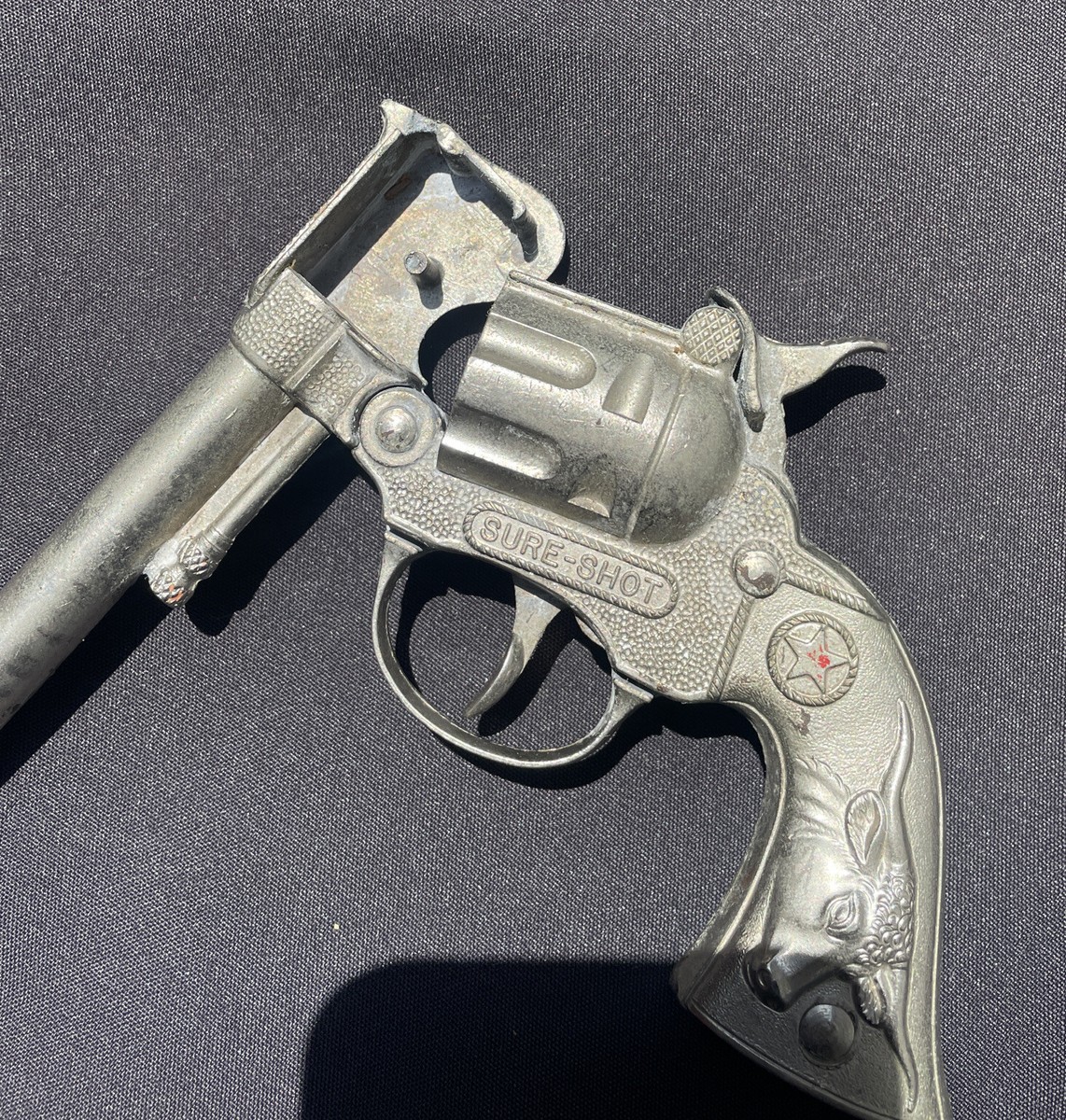 Vintage Sure Shot Steer Handle Toy Pistol Cap Gun | eBay