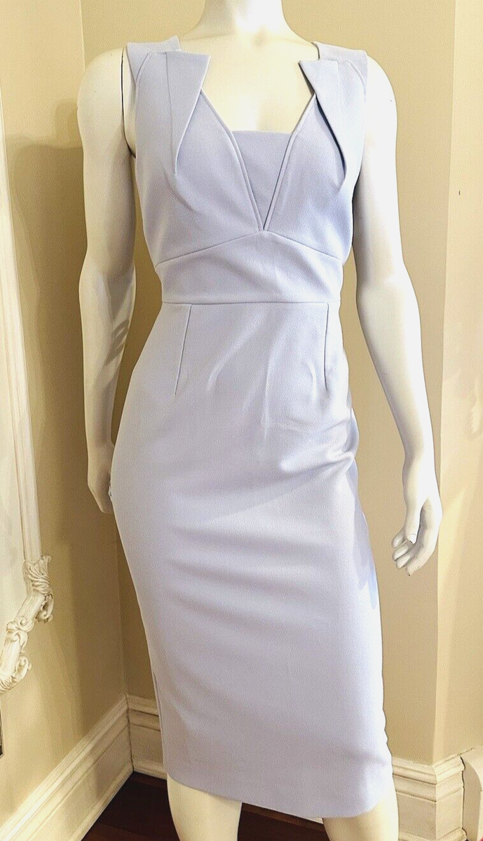 ROLAND MOURET COLOR ASH BLUE DRESS SIZE US 12 / UK 16 / IT 50 /FR 44 | eBay ROLAND MOURET COLOR ASH BLUE DRESS SIZE US 12 / UK 16 / IT 50 /FR 44 | eBay