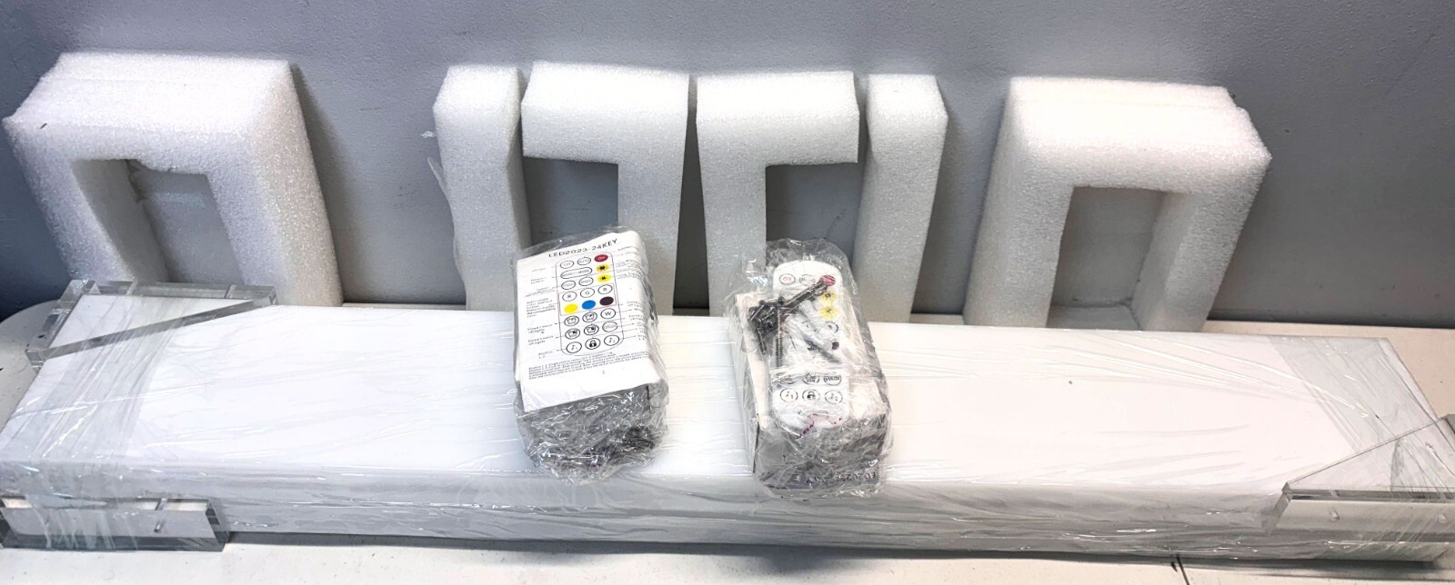 SET OF 2 - LED Liquor Bottle Display Shelf - 32" - Remote App - Floating Bar