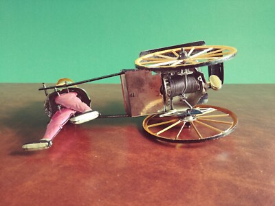 Rare 1920's Lehmann EPL 773 Masuyama Tin Wind-up Rickshaw Tinplate