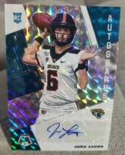 2020 Panini Mosaic Football Jake Luton RC Auto Mosaic Prizm Jacksonville Jaguars
