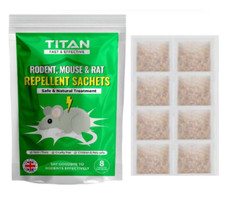 8x Mouse Rat Rodent Control Natural Repellent Deterent Sachets Humane Not Killer