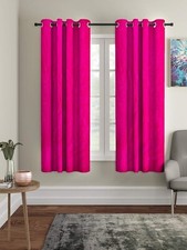 2 Piece Leaf design Polyester Window curtains 5 feet Home Decor
