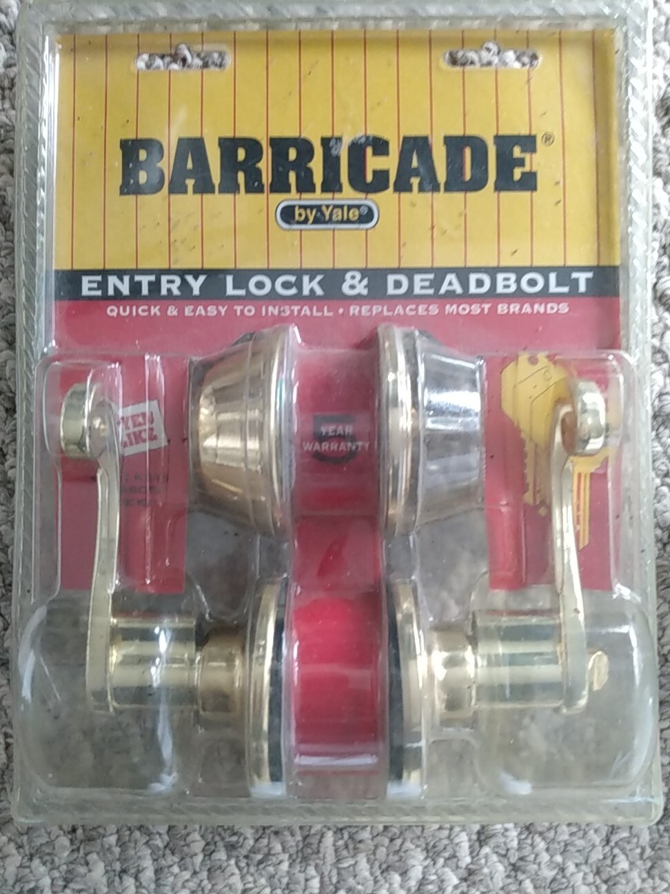 NIP Barricade by Yale Entry Lock & Deadbolt eBay