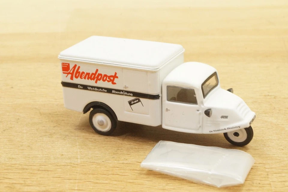 HO 1:87 NPE NA 88902 Triciclo Goliath GD 750 Con Scocca " Abendpost " NUOVO OVP - Immagine 2 di 4