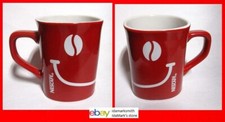 NESCAFE COFFEE Red Mug Cup MALAYSIA Promotional Standard MID LOGO 3.5" Tall
