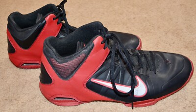 Nike Air Visi Pro 4 Black/Red Mens Athletic Shoes Sz 10 559556-003 Nike Air Visi Pro 4 Basketball Athletic Shoes Black Red  main image 3