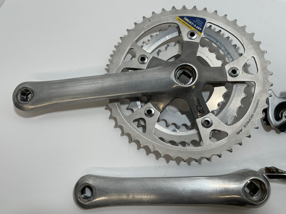 Vintage Groupset Mountain LX Biopace Triple Crankset, Front Vintage Groupset Mountain LX Biopace Triple Crankset, Front