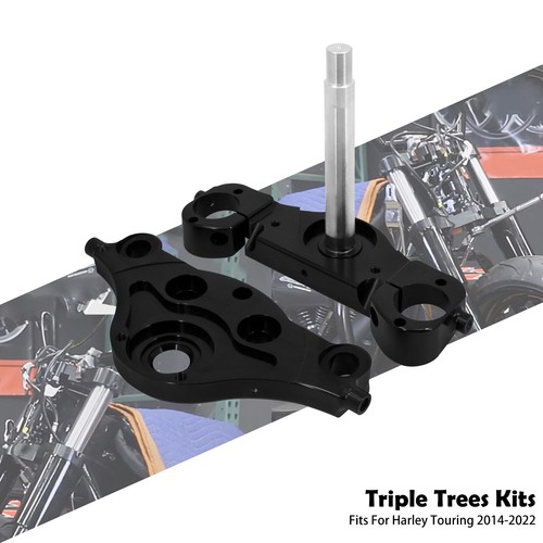 Raked 21'' 23'' Wheels Triple Trees Kits 11 Degree Fit For Harley ...