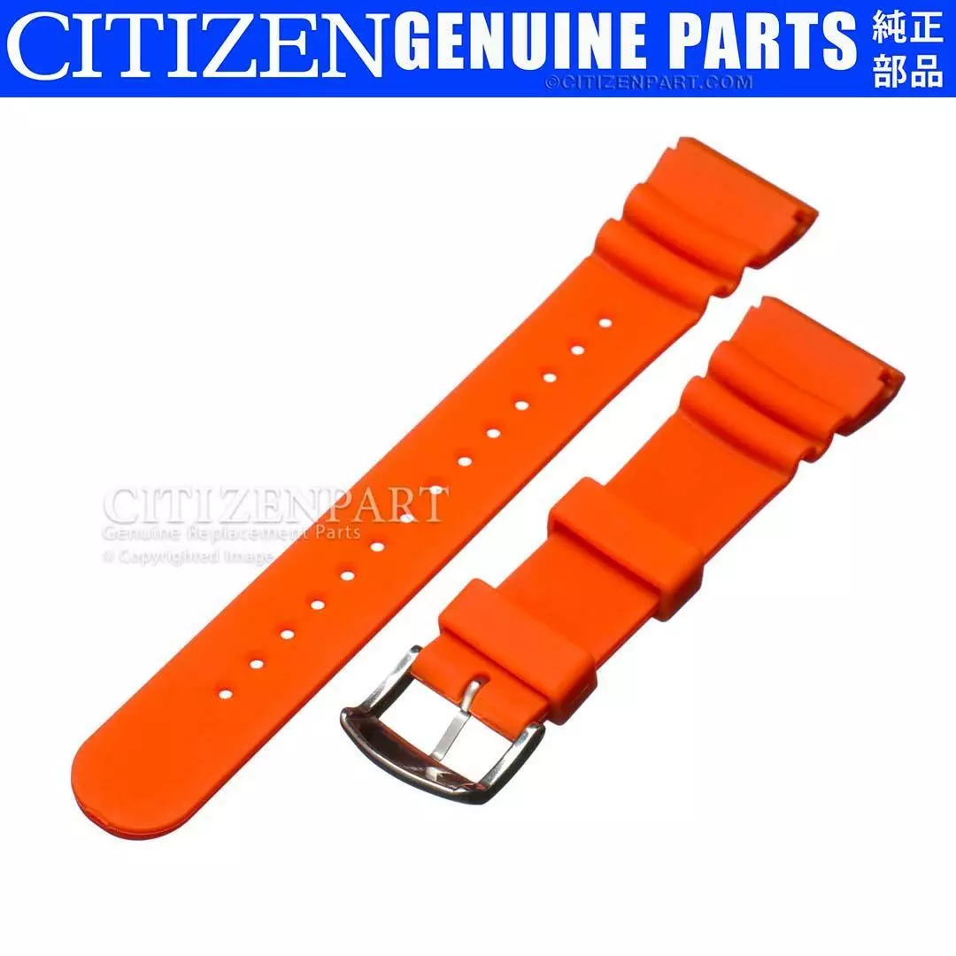 Citizen Watch Band Eco Drive Aqualand JV0020 21F JV0030 19F Orange