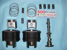 FIAT 500 & 126 KIT ELABORAZIONE MOTORE 650cc PISTONI STAMPATI CILINDRI CAMMA