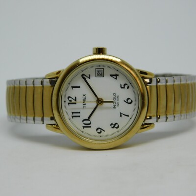 Timex Indiglo Two-Tone Quartz Analog Women's Watch 6