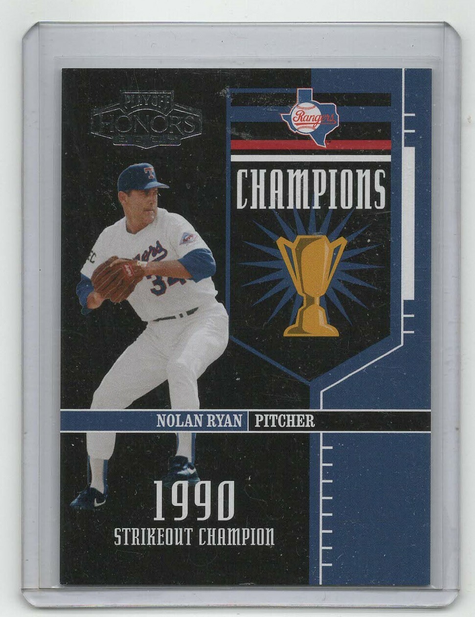 2004 Playoff Honors Champions Texas Rangers * Nolan Ryan * #C-8 * S/N 1930/1990