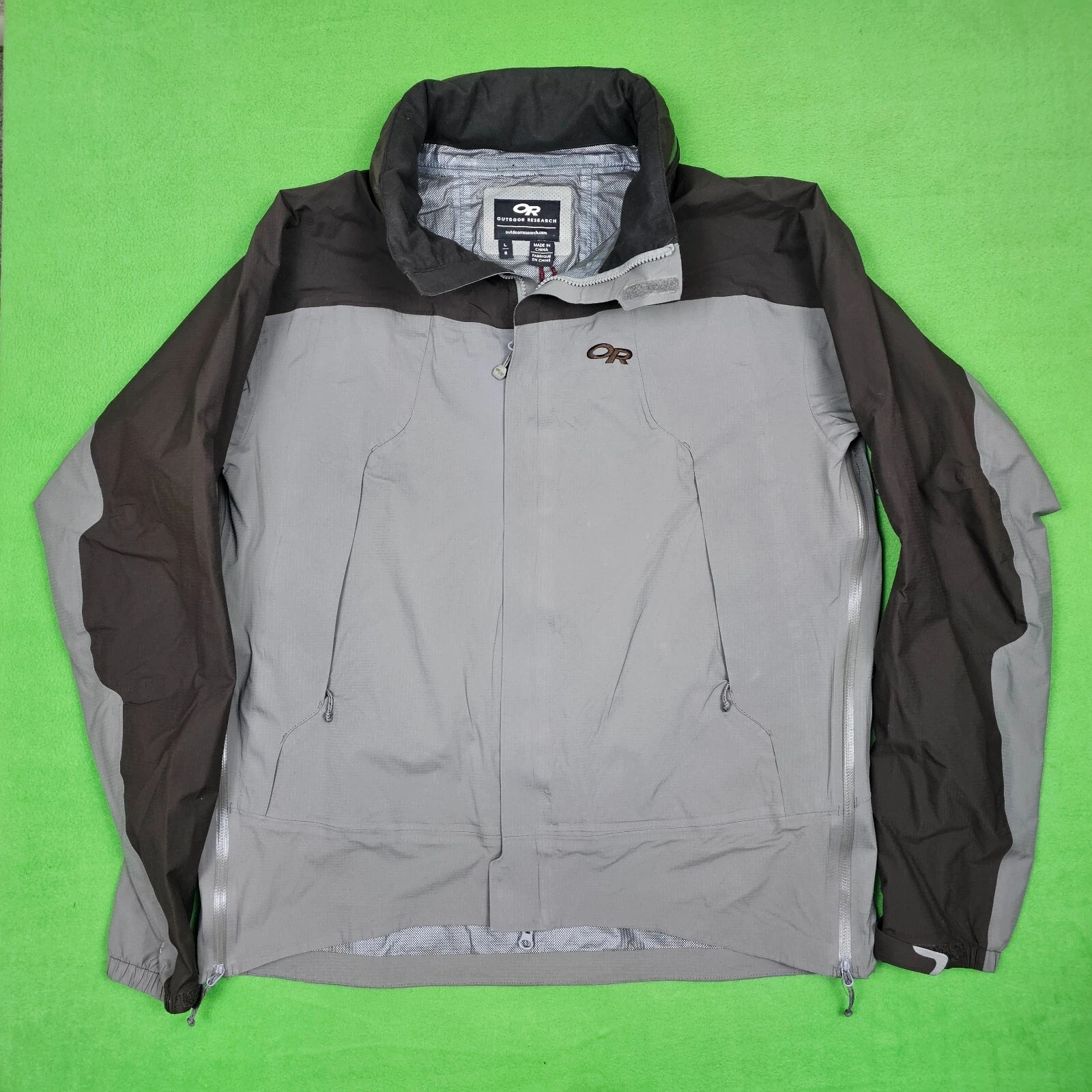 outdoor-research pertex shield side zips rip stop hooded jacket
